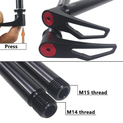 HEPPE Cyckel  Thru Axle Front Fork Shaft Skewer