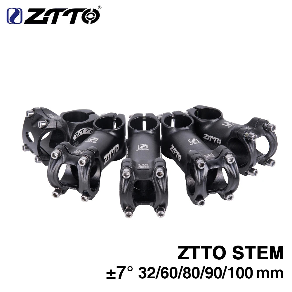 Lätt cykelstam i aluminiumlegering 7 Degree 32 60 80 90 100mm High-Strength Lightweight 31.8mm
