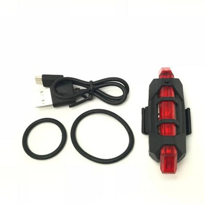 Uppladdningsbar USB LED cykel bakljus Mountainbike säkerhetsvarning Fram och bak Blinkande lampor Nattridning Tillbehör