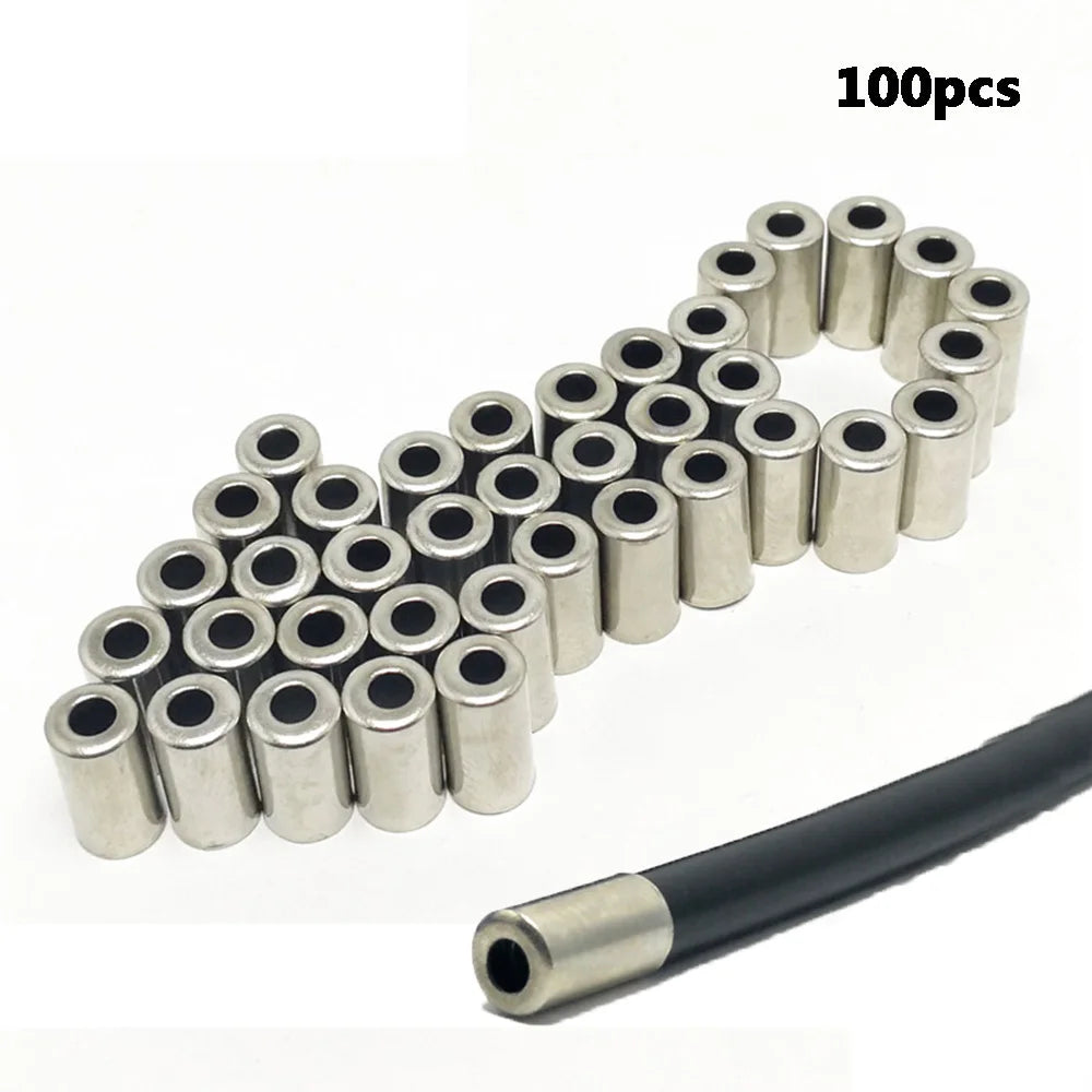 100pcs Cord End Covers  Bicycle Mountain Bike Riding Parts Shifter